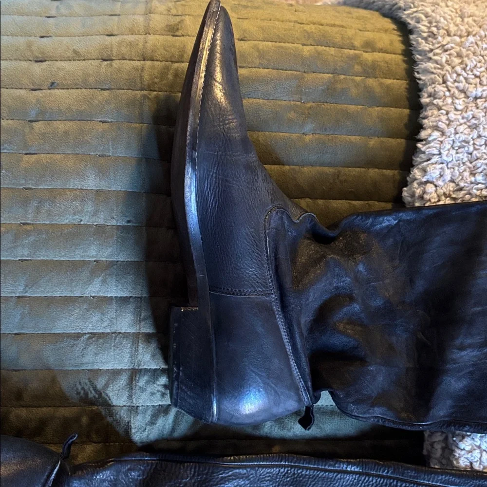 Slouch boot real leather - Picture 3 of 4